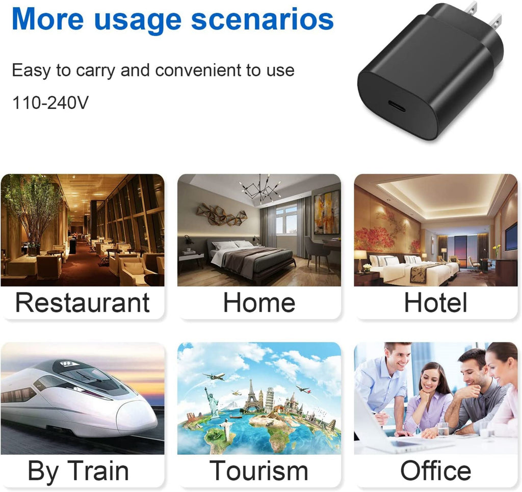 USB C Super Fast Wall Charger-2-Pack 25W USB-C Fast Charger-6Ft Type C to Type C Cable for Samsung Galaxy S22/S22 Ultra/S22+/S21 Ultra/S21+/S21/S20 Ultra/Note 20 Ultra/Note 10+/Not 10