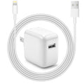 12W USB Wall Charger-Foldable Portable Travel Plug with USB Charging Cable Compatible with iPhone, iPad, iPad Mini, iPad Air 1/2/3, Airpod